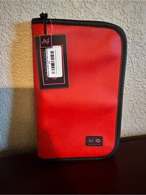 Makeup Junkie bags Red and black custom  Padfolio
